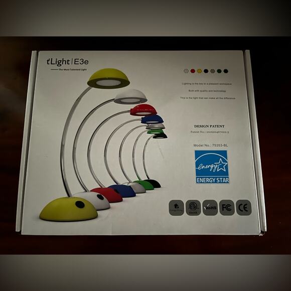 Energy Star Desk Lamp | tLight E3e Color: Black - Picture 1 of 3